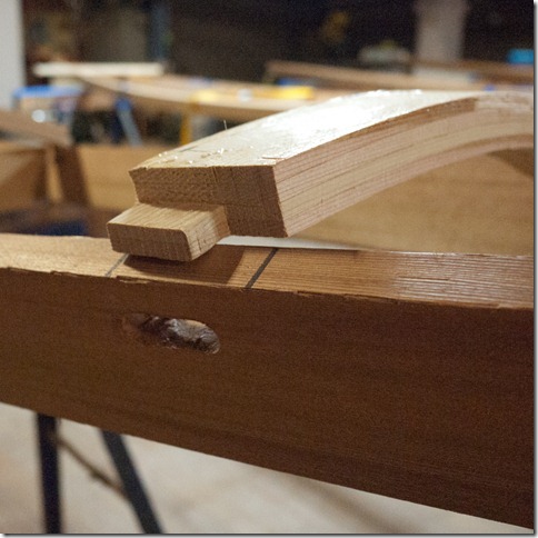 A cut tenon